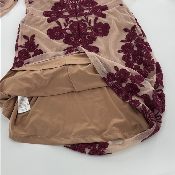 For Love & Lemons Temecula Embroidered Mesh V Neck Mini Dress $248 XS - Picture 10 of 10